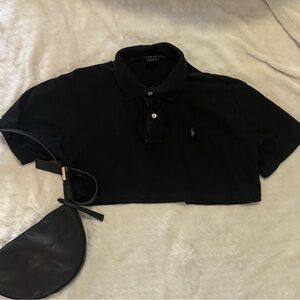 Polo by Ralph Lauren Black Crop Top